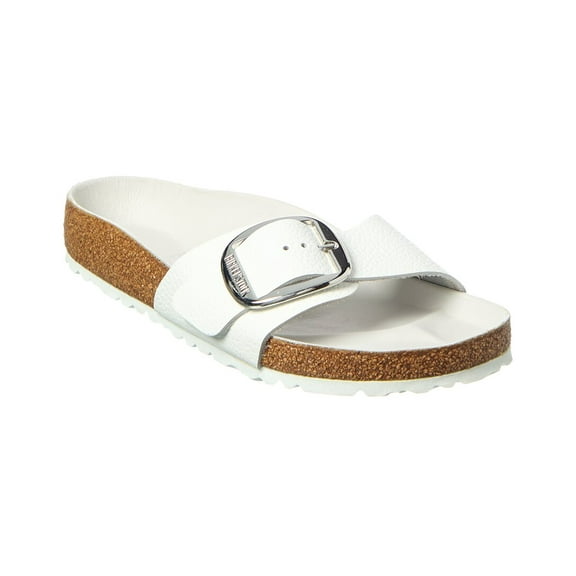 Birkenstock Madrid Big Buckle Leather Sandal, 39, White