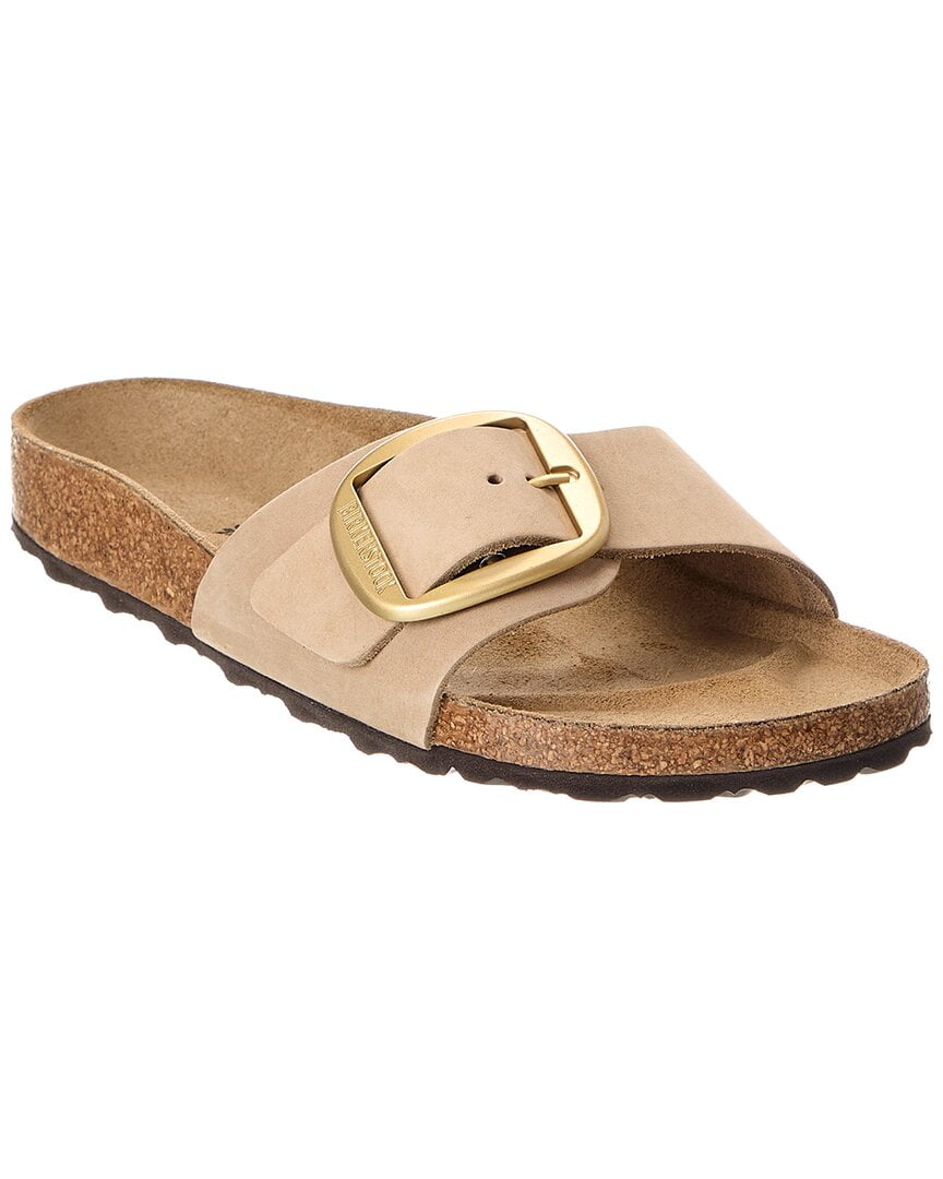 Birkenstock Madrid Big Buckle Narrow Leather Sandal, 36, Brown