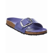 Birkenstock Madrid Big Buckle Narrow Patent Sandal, 38, Purple