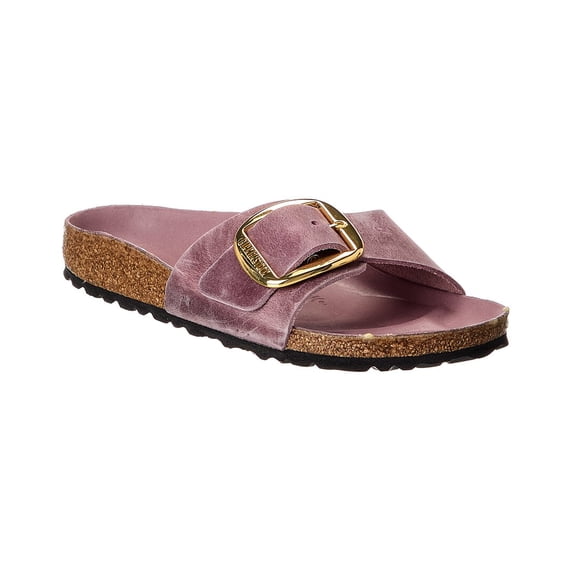 Birkenstock Madrid Narrow Big Buckle Oiled Leather Sandal, 42