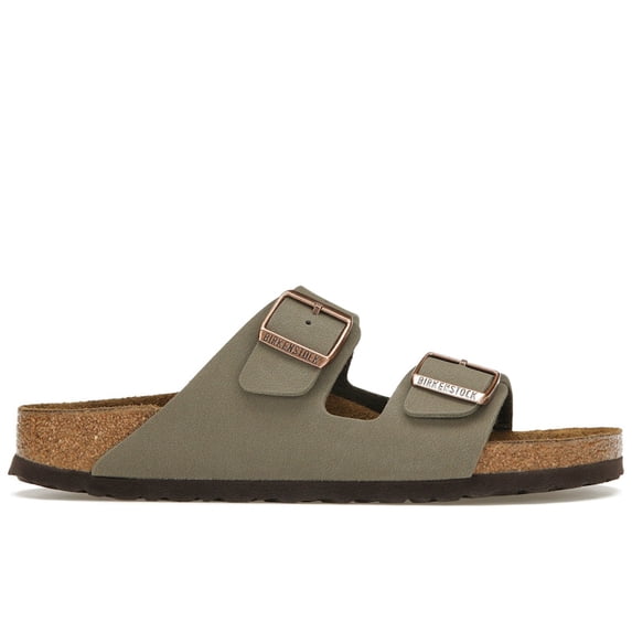 Birkenstock Men's Arizona Birkibuc Stone Sandals, from StockX