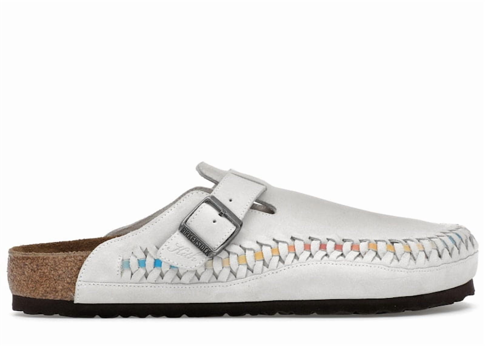 Birkenstock Men's Boston Braided Suede Kith Antique White Tie Dye Sandals, from StockX