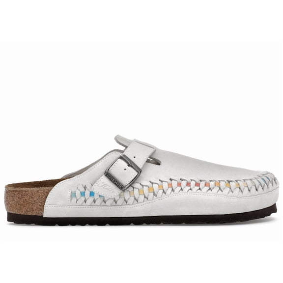 Birkenstock Men's Boston Braided Suede Kith Antique White Tie Dye Sandals, from StockX