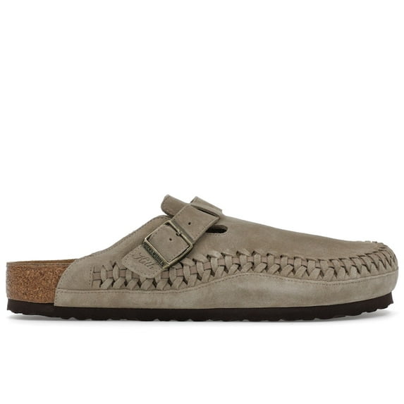 Birkenstock Men's Boston Braided Suede Kith Taupe Sandals, from StockX