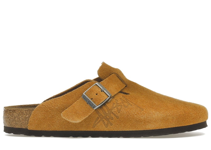 Birkenstock Men's Boston Clog Stussy Caramel (2021) Shoes, from StockX