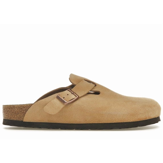 Birkenstock Men's Boston Suede Latte Cream Shoes, from StockX