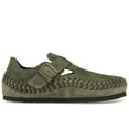 thumbnail image 1 of Birkenstock Men's London Braided Shearling Kith Olive Night Shoes, from StockX, 1 of 5