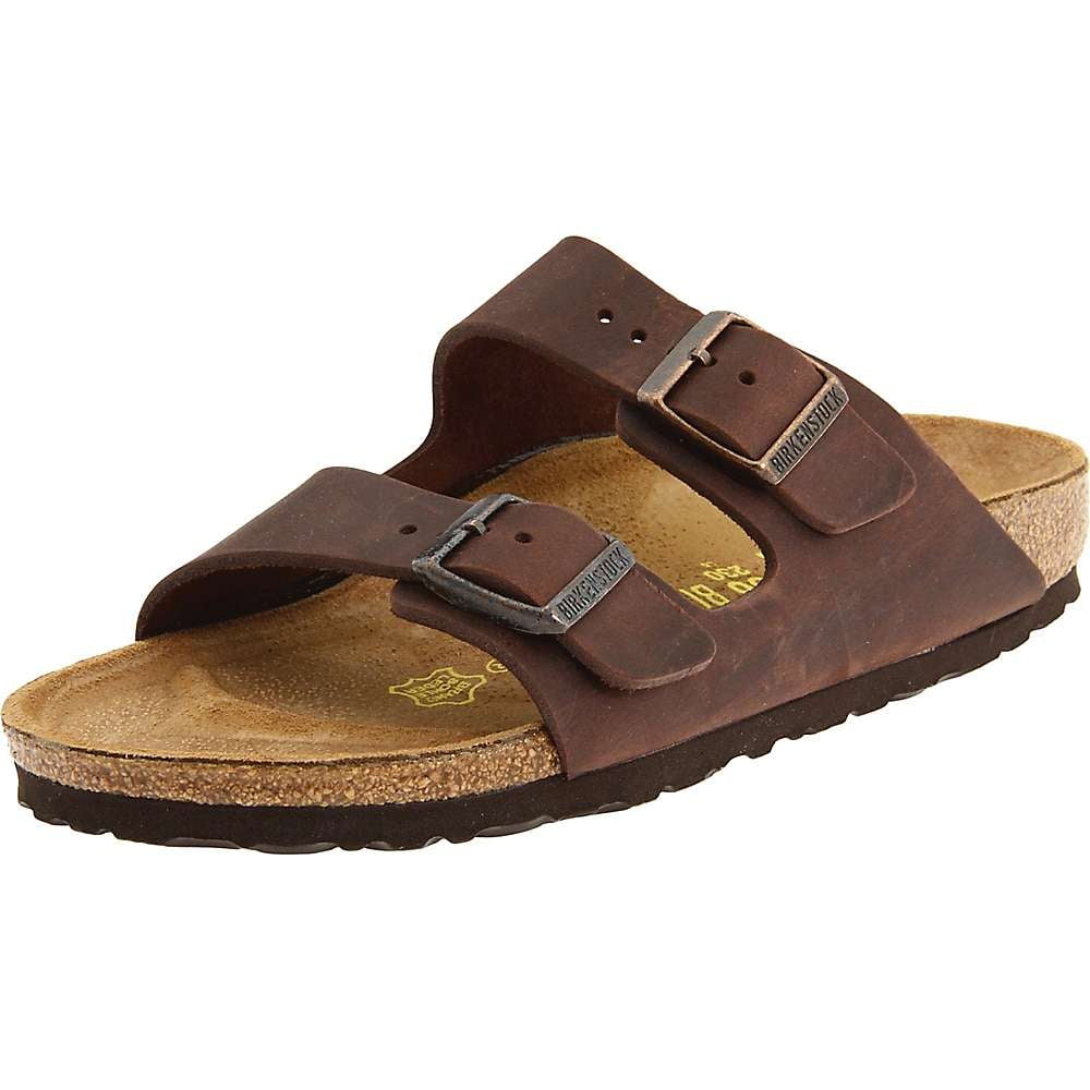 Birkenstock Unisex Arizona Habana Oiled Leather Soft Footbed Sandals - EU 37