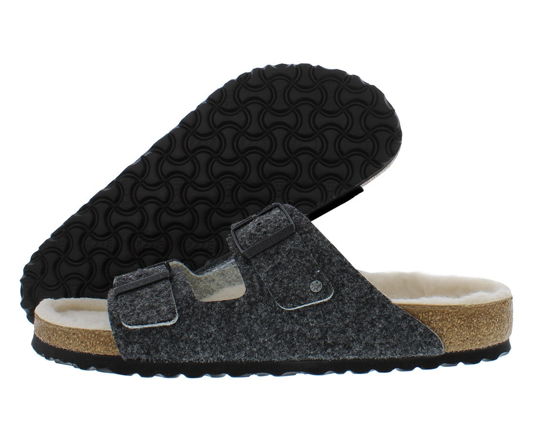 Birkenstock Mens, Arizona Wool Sandal - Regular Width 13 Anthracite
