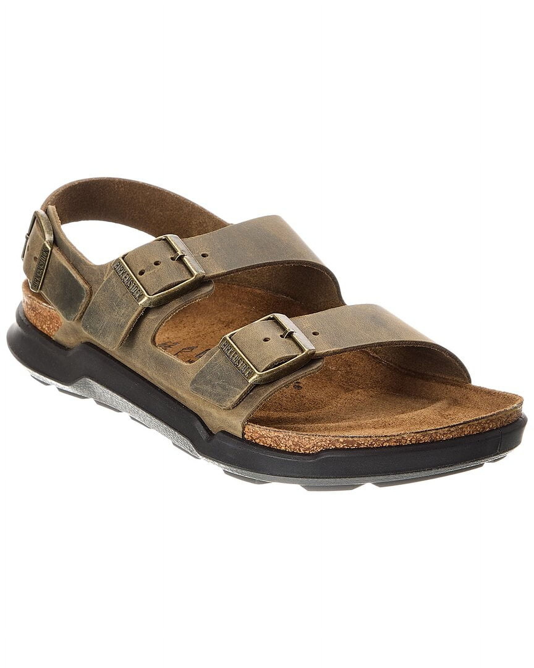 Birkenstock Milano CT Leather Sandal, 41, Brown