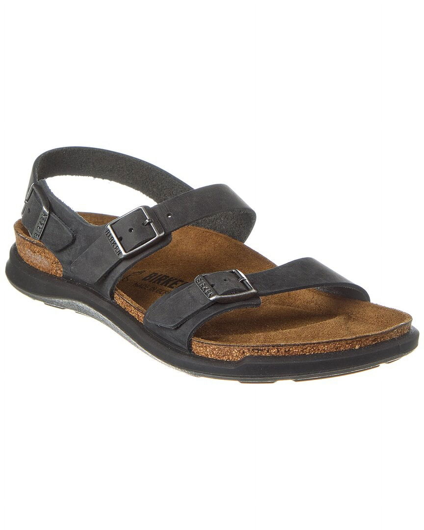 Birkenstock Sonora Leather Sandal, 36, Black - Walmart.com