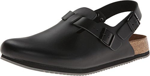 Birkenstock Tokio Super Grip Clogs, Black, EU 38 / Womens 7-7.5 R