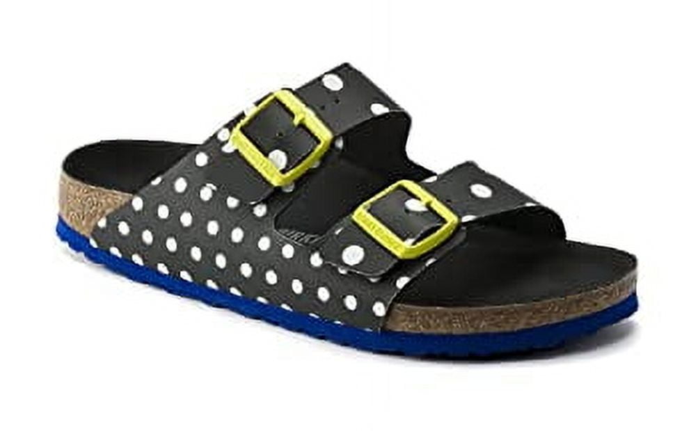 Birkenstock Unisex Arizona, BF Black White Dots, 44 EU, Narrow