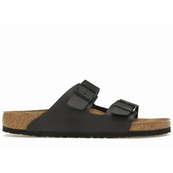 Birkenstock Unisex Arizona Birko-Flor Black Sandals, from StockX