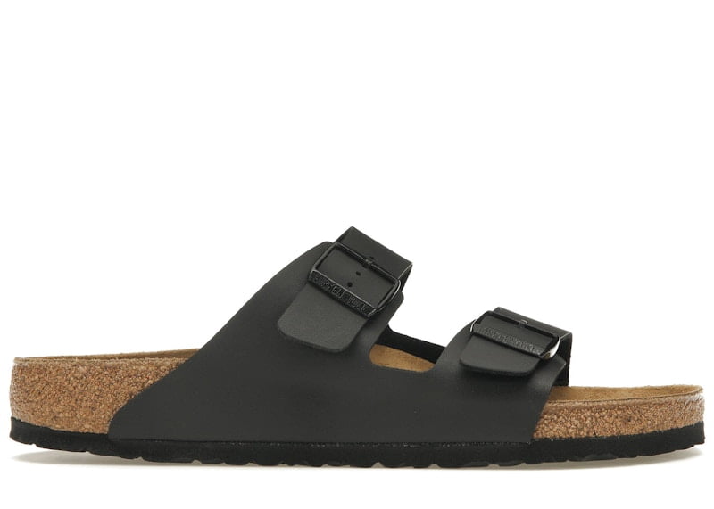 Birkenstock Unisex Arizona Birko-Flor Black Sandals, from StockX