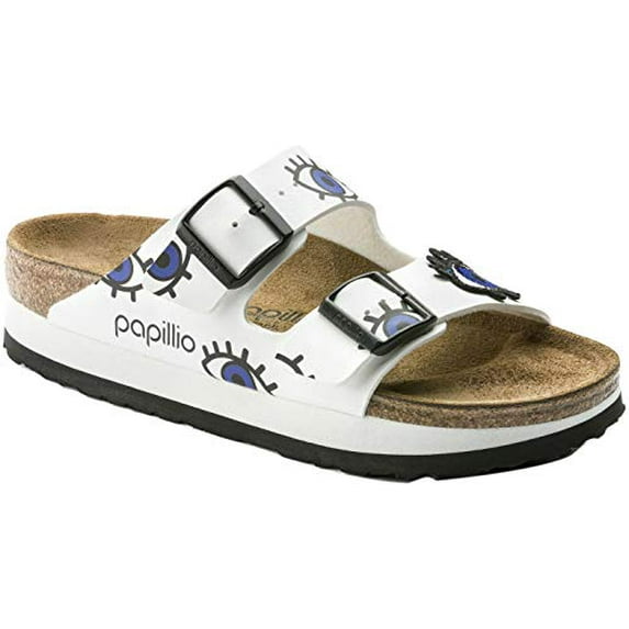 Birkenstock Unisex Arizona, Eyes White, 35 EU, Narrow