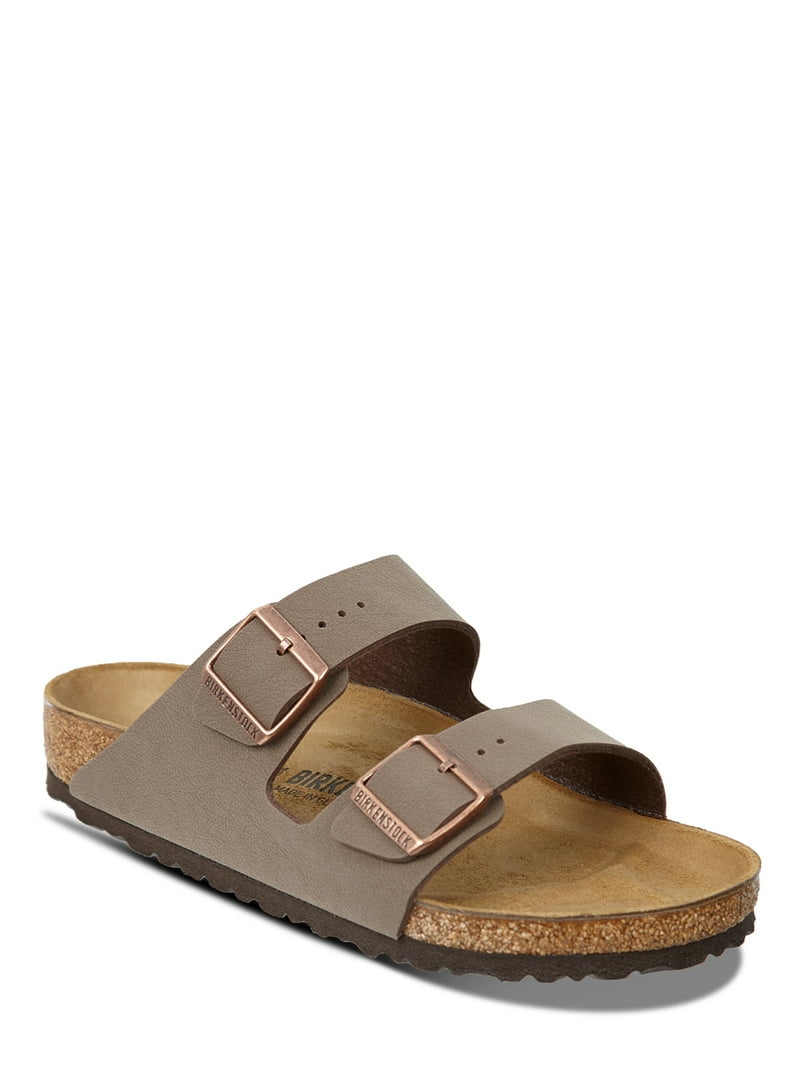BIRKENSTOCK 38 トープ Birkenstock Unisex Arizona Birkibuc Sandal with Adjustable