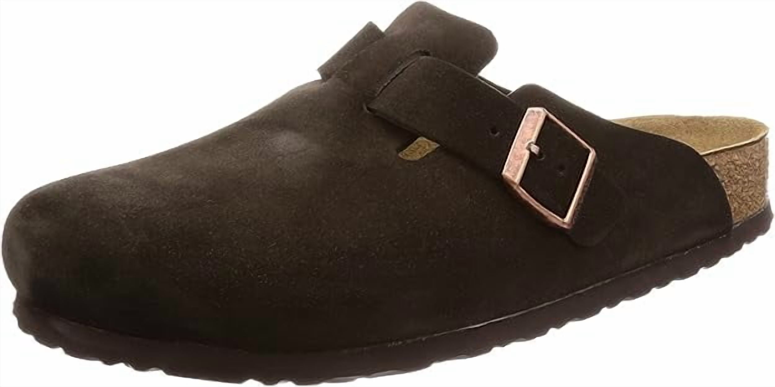 Birkenstock Unisex Boston Soft Footbed, Mocha Suede, 36 M EU