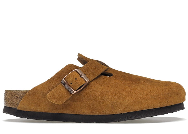 Birkenstock Unisex Boston Soft Footbed Suede Mink Shoes, from StockX