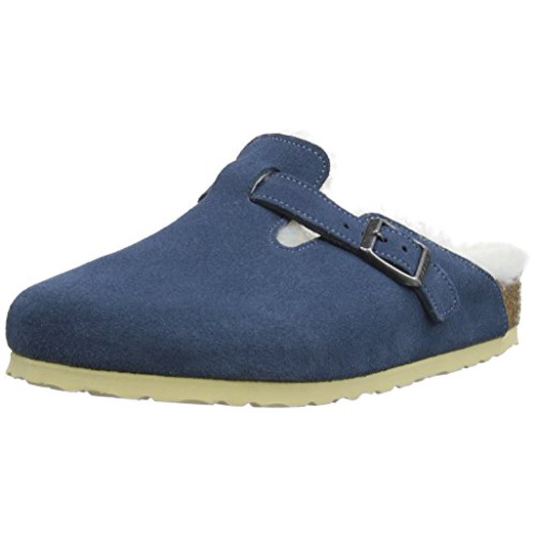靴 BIRKENSTOCK Boston 38 Birkenstock Unisex Boston, Stahlblau, 38 EU, Narrow