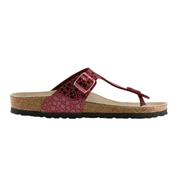 Birkenstock Unisex Gizeh, Metallic Stones Port, 35 EU, Narrow