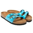 thumbnail image 1 of Birkenstock Unisex Ibiza, Lack Scuba Blue, 43 EU, Narrow, 1 of 3