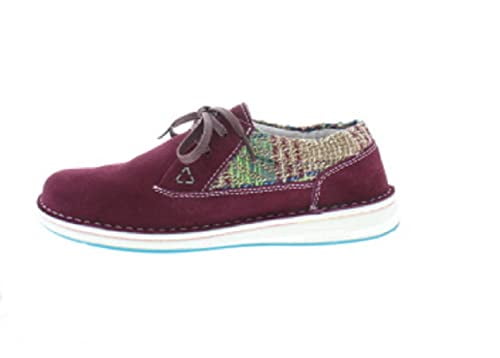 Birkenstock Size EU 40 W9M7 Regular Fit Memphis Oxford Burgundy Suede Woven Shoe Birkenstock Memphis Oxford Brown Leather Comfort Shoes Men  main image 2