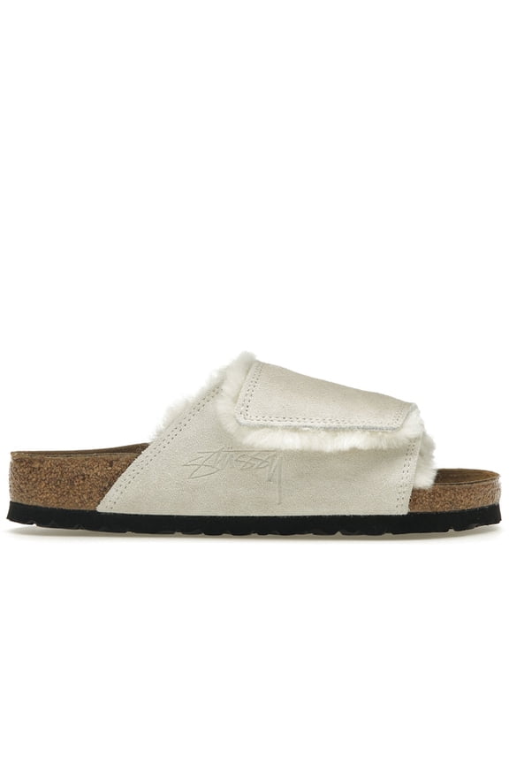 Unisex Solana Shearling Slide Stussy Bone Sandals, from StockX