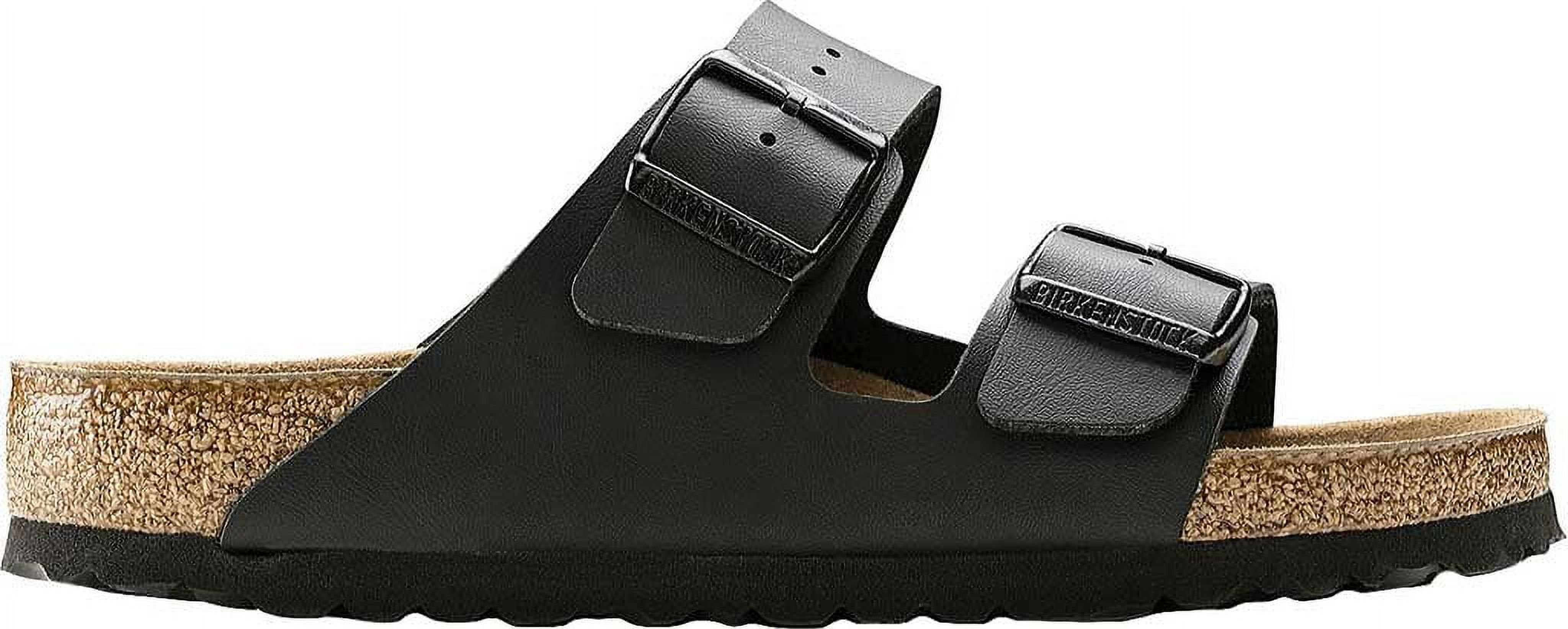 Birkenstock Women's Arizona Birko-Flor Soft Footbed Double Buckle Cork Sandals