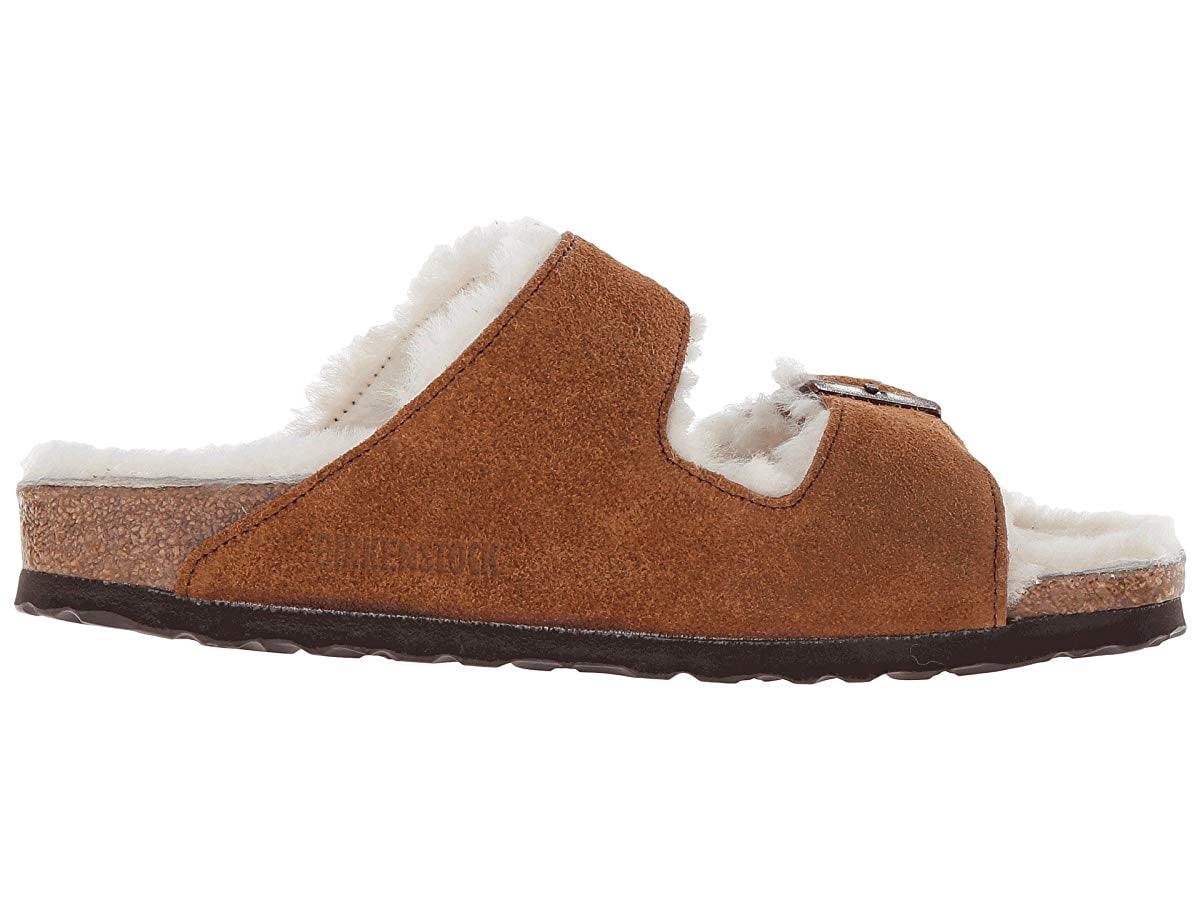 Birkenstock Arizona Shearling Mink Suede