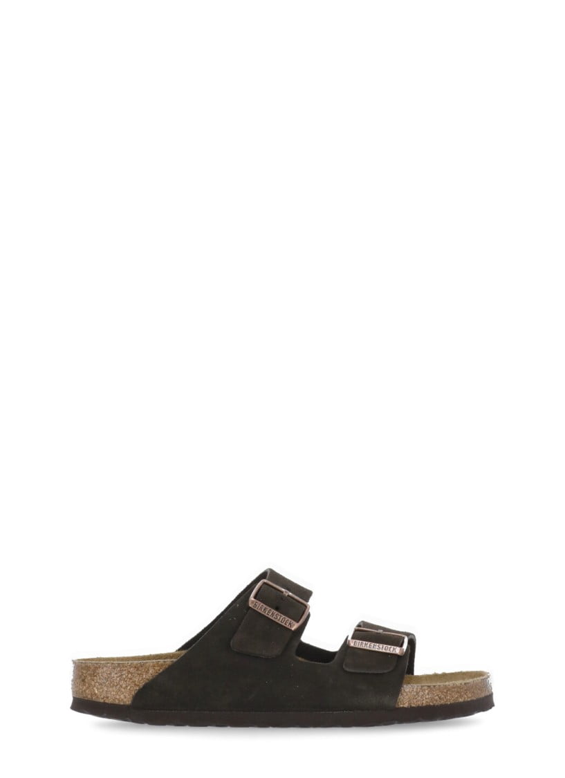 Birkenstock Arizona Soft Footbed Narrow Width Suede Sandal, 39