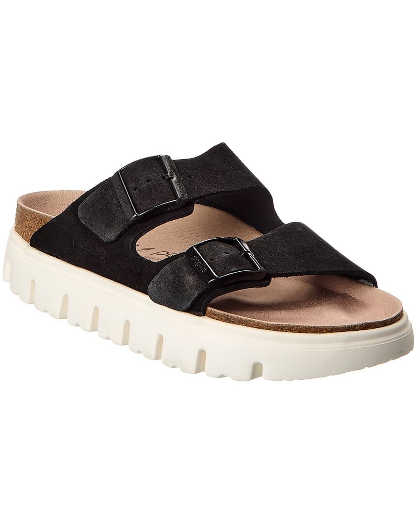 Birkenstock Women's Arizona Suede Chunky Narrow Birko-Flor Sandal, 37