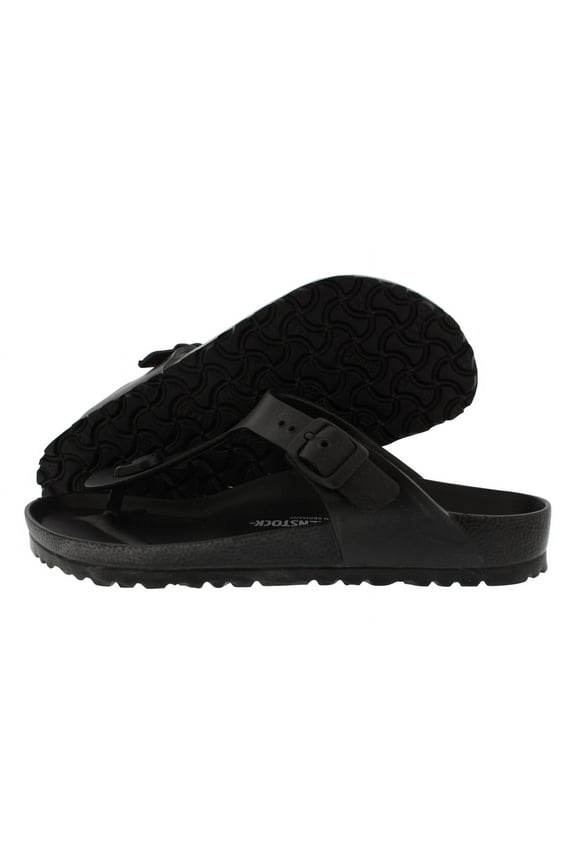 Birkenstock Essentials Unisex Gizeh EVA Sandals, 40 R EU, Black, 9-9.5 Women/7-7.5 Men