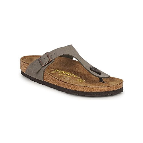 Birkenstock Women's Gizeh T-Strap Thong Cork Sandals Gray Size 38