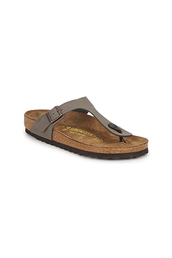 Women's Gizeh T-Strap Thong Cork Sandals Gray Size 38