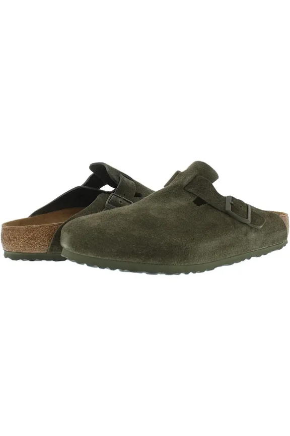 Women's Shoes Boston Suede Clog Mules 1024721