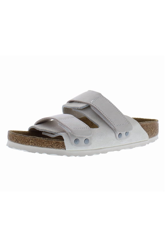 Women's Shoes UJI Nubuck/Suede Leather Slide Sandals 1024822