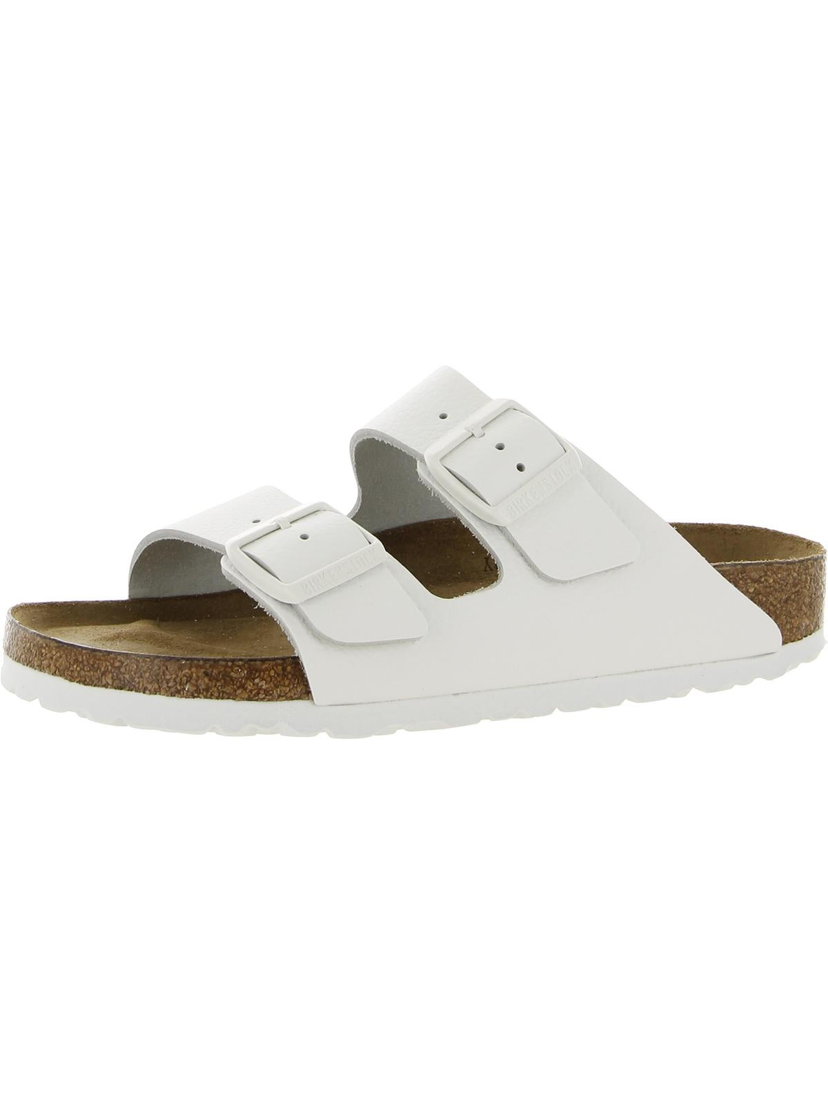 Birkenstock Womens Arizona BS Leather Footbed Slide Sandals