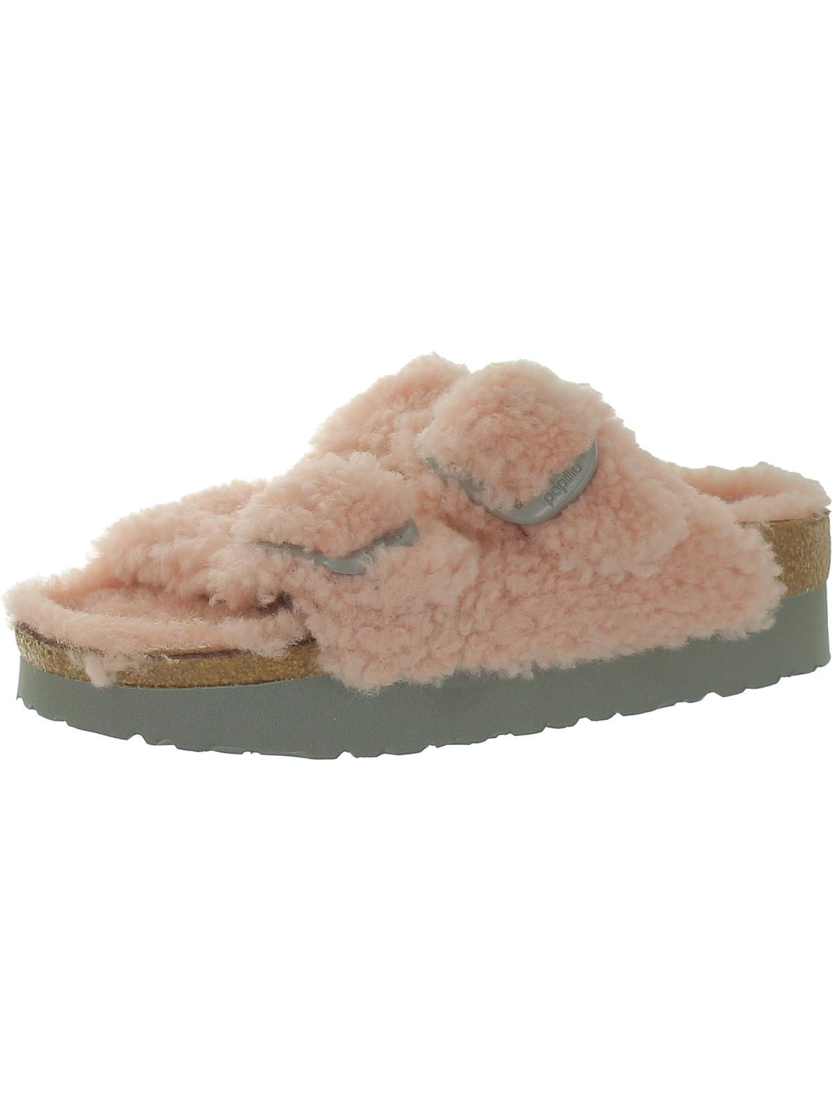 Birkenstock Womens Arizona Big Buckle Leather Slip On Slide Sandals