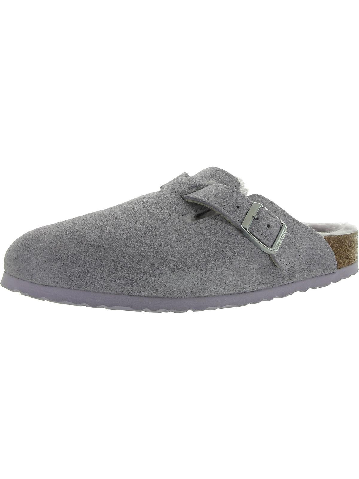 Birkenstock Suede Slip-On Mules Birkenstock Slip-on suede mules cork sole | The Fashion Square main image 4