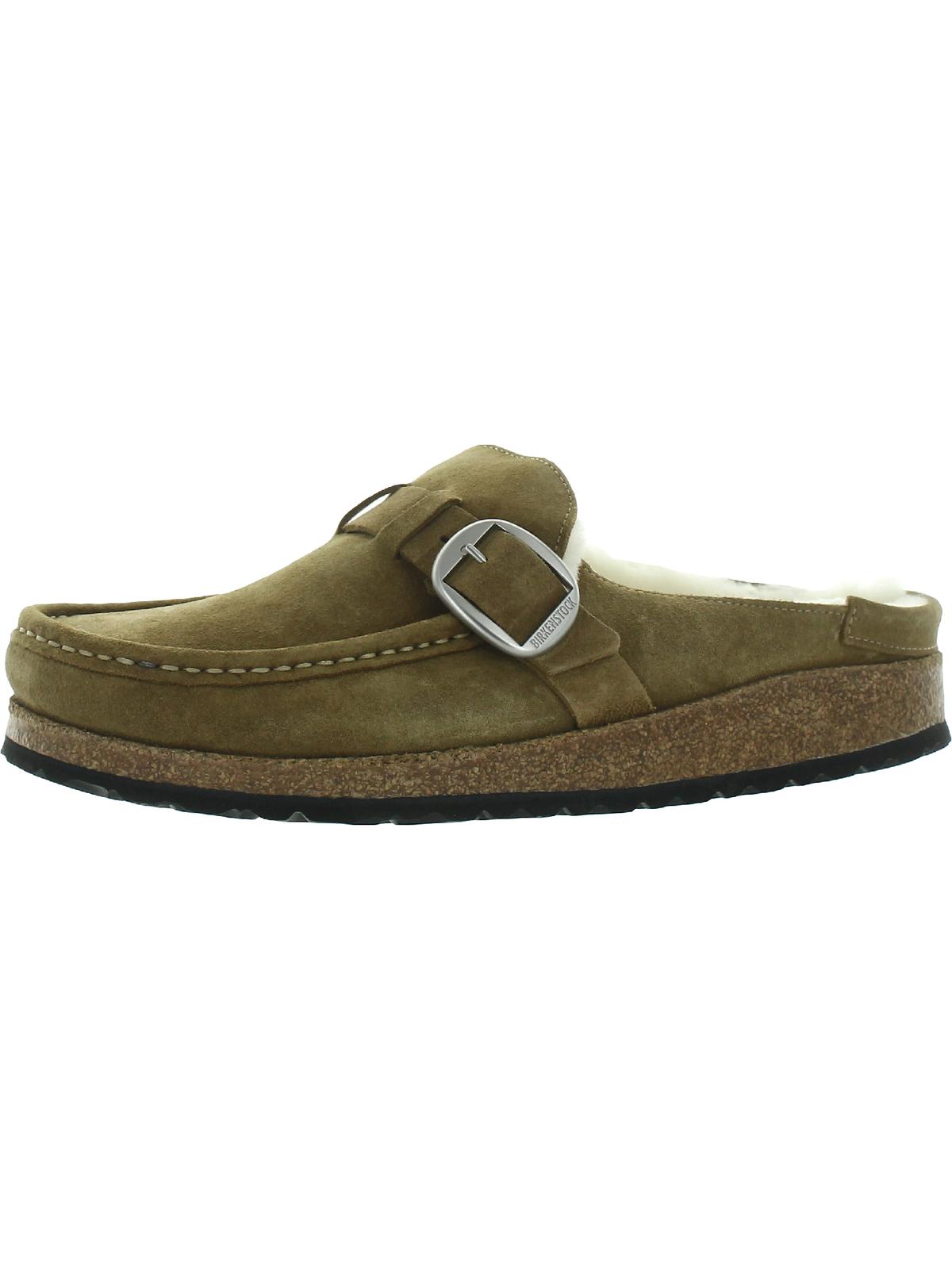 Birkenstock Womens Buckley Shearling Leather Slip On Loafers
