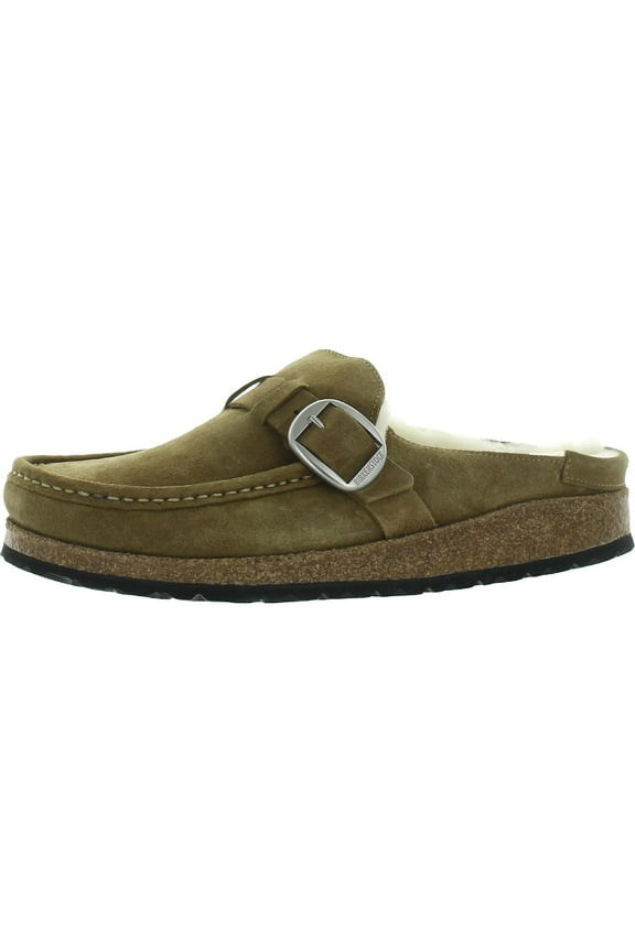 Womens Buckley Shearling Leather Slip On Loafers