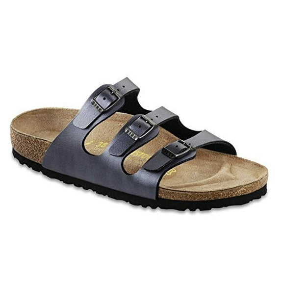 Birkenstock Womens Florida, Ice Pearl Onyx, 35 EU, Narrow