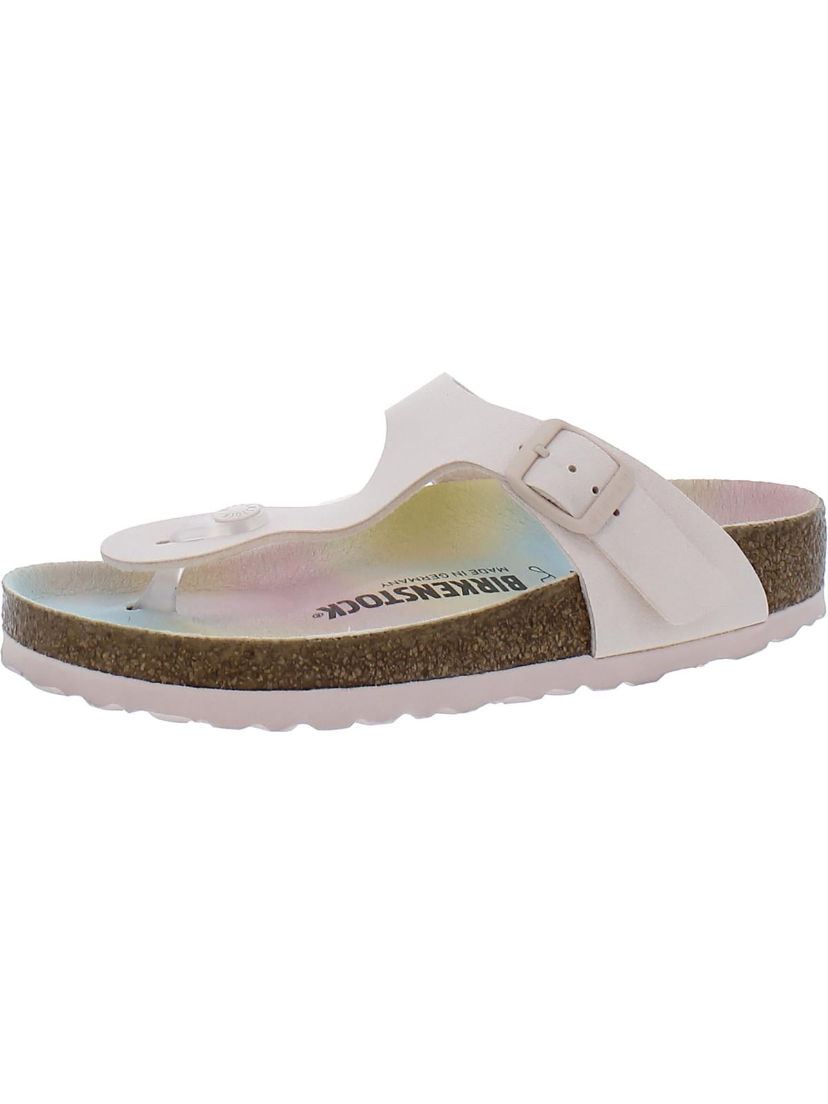 Birkenstock Womens Gizeh BS Faux Leather Slide T-Strap Sandals