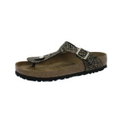 Birkenstock Womens Gizeh BS Metallic Slide T-Strap Sandals