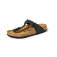thumbnail image 1 of Birkenstock Womens Gizeh Thong Sandal - Black Birko-Flor - Size: 10-10.5 / 41, 1 of 6
