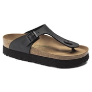 Birkenstock Womens Gizeh Thong Sandal - Black Birko-Flor - Size 9-9.5 / 40