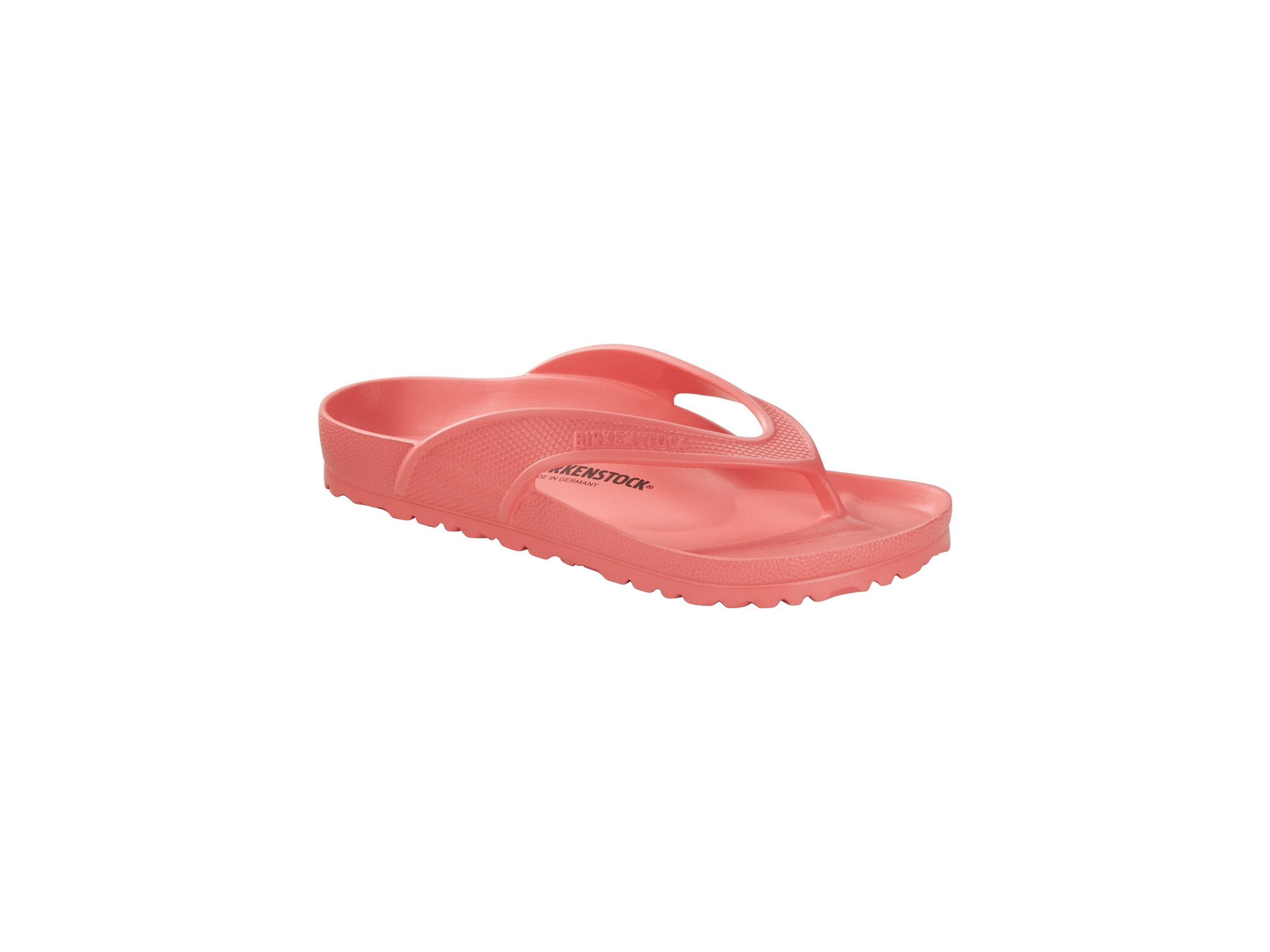 Birkenstock Womens Honolulu Flip Flop Sandal, coral, Size 