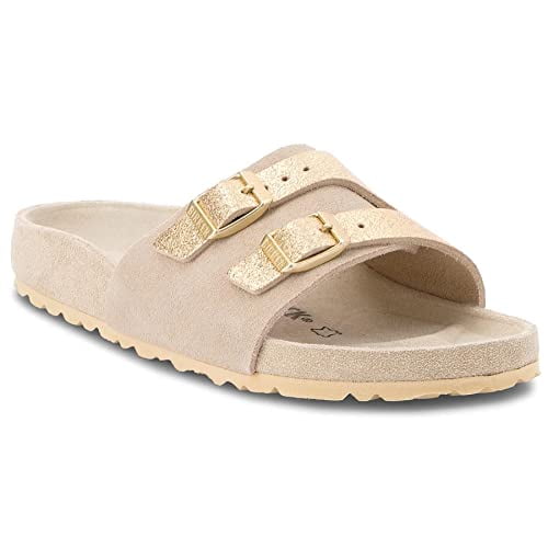 Birkenstock Womens Vaduz Allover Taupe 36 EU Narrow