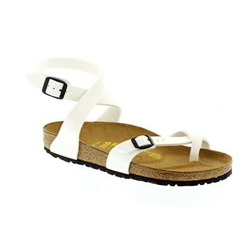 Birkenstock Womens Yara, White, 35 EU, Narrow